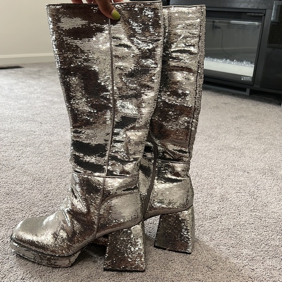 Circus by Sam Edelman Tall Sequin Boots - Picture 4 of 4